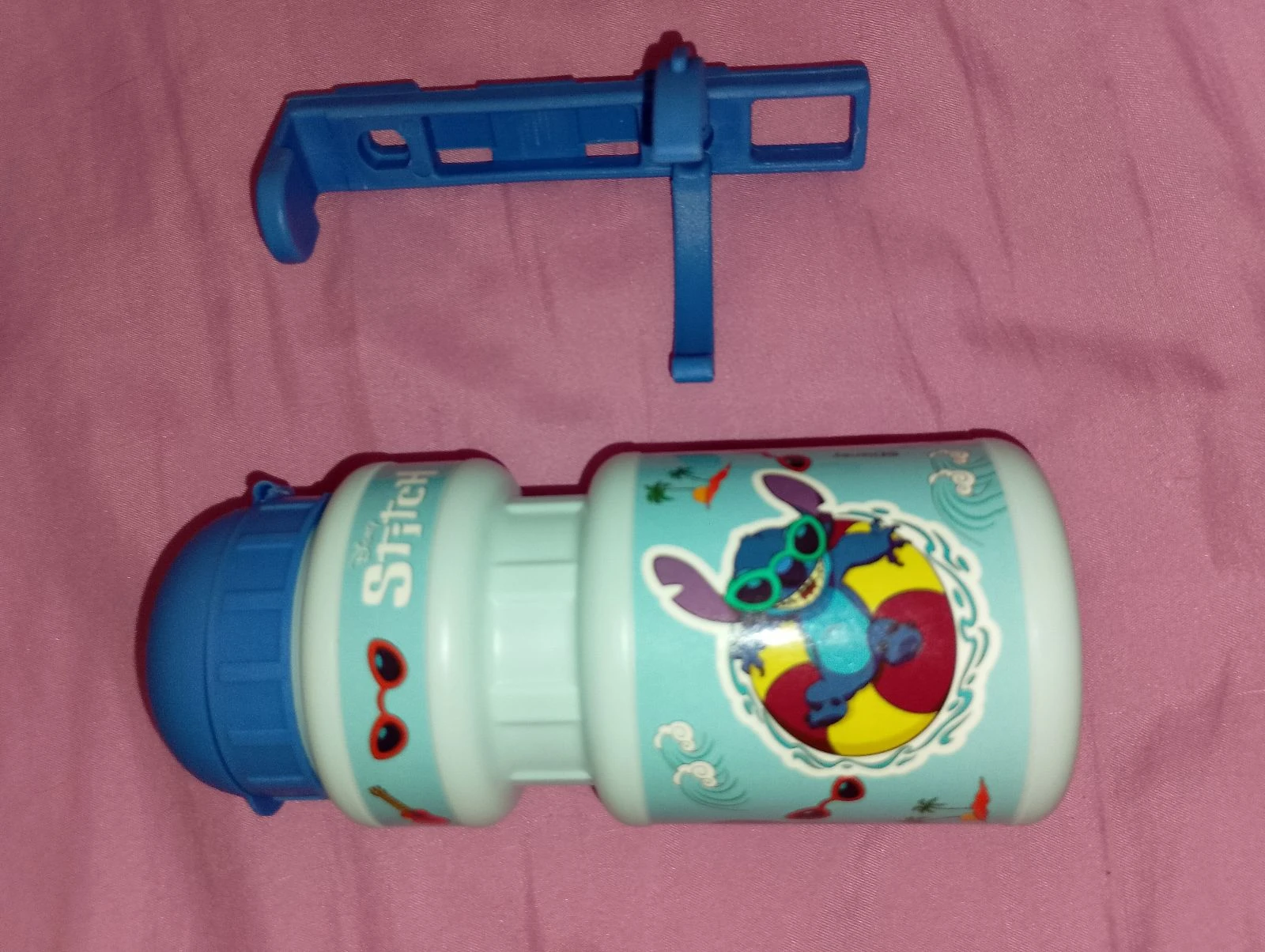 Garrafa De Água Disney Stitch Com Suporte Para Bicicleta Nova – photo 4